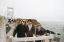 Sara, Jensen and Kent at Point Bonito Lighthouse
