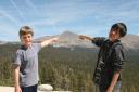 pointing to Mt. Dana