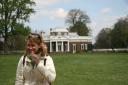 Sara in front of Monticello