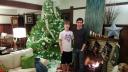 Kent and Jensen with
          Christmas Tree